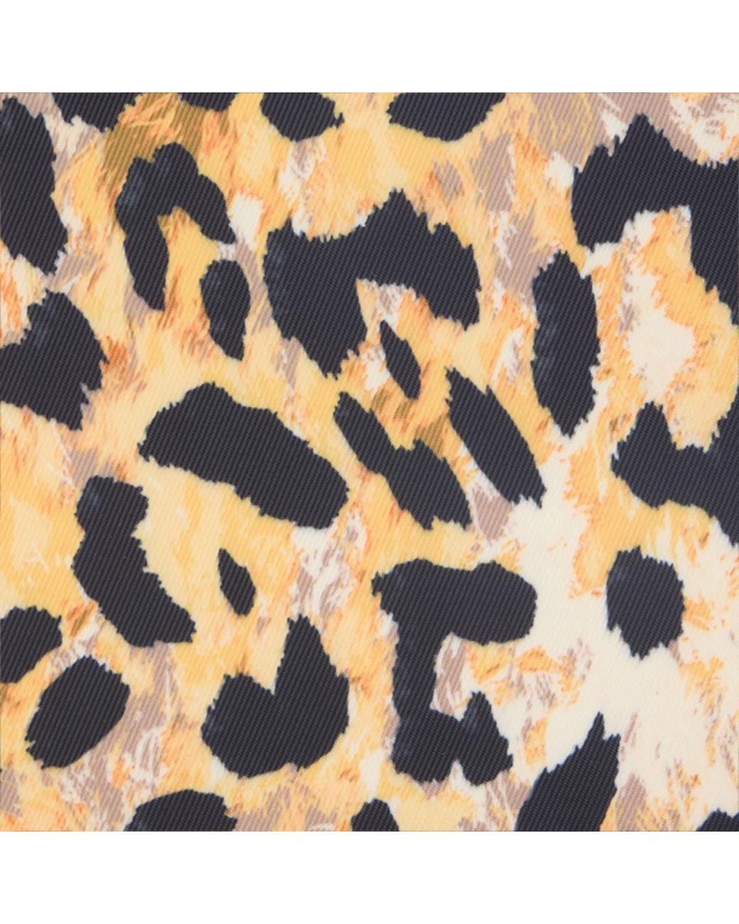 Roberto Cavalli Leopard Print Clutch Bag With Wrist Strap in White for ...
