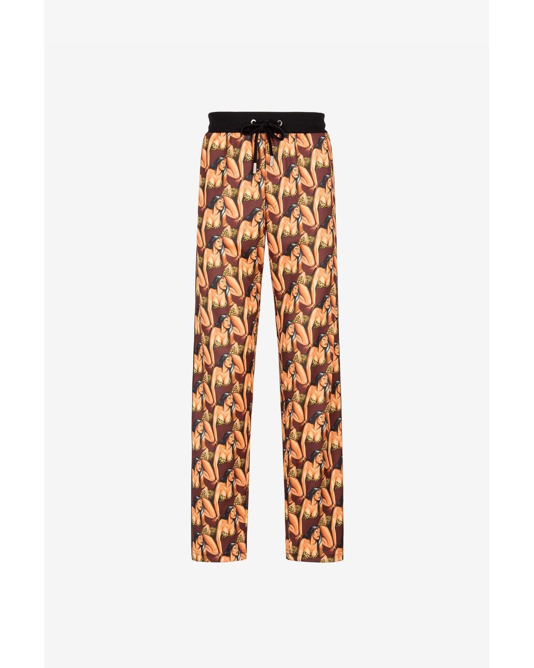 Roberto Cavalli White Graphic-Print Track Pants for men