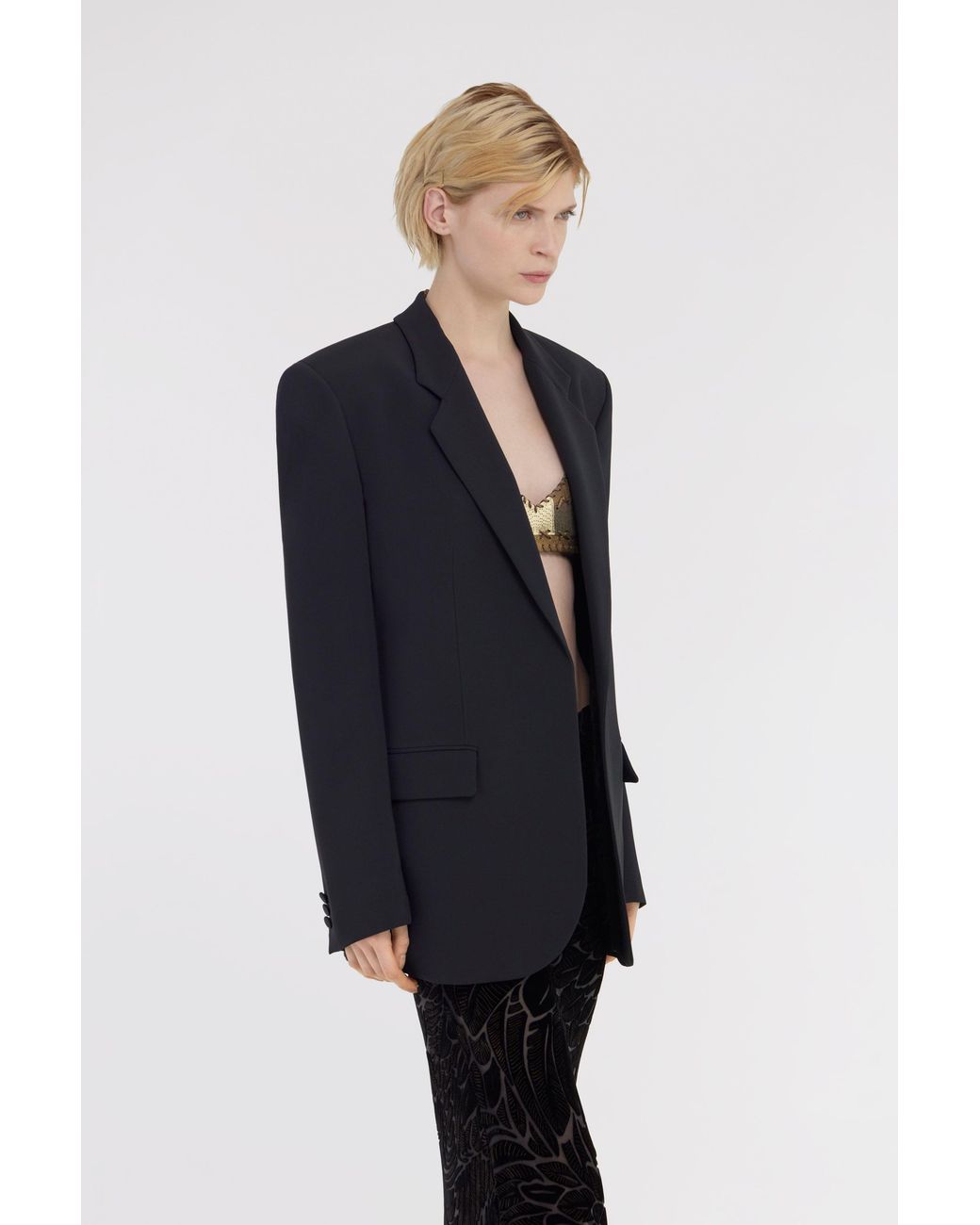 Roberto Cavalli Black Single-Breasted Jacket