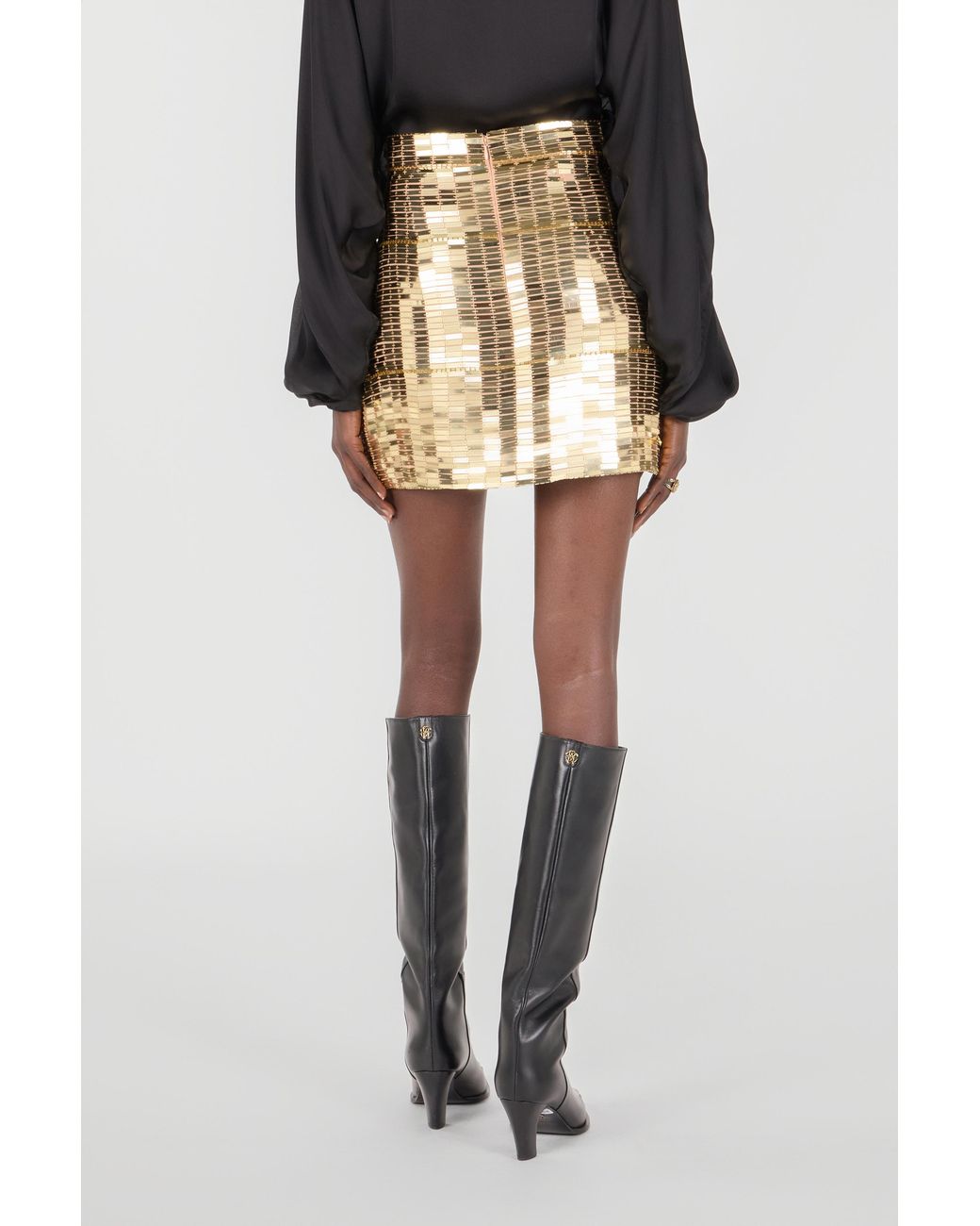 Roberto Cavalli Metallic Appliqués Miniskirt