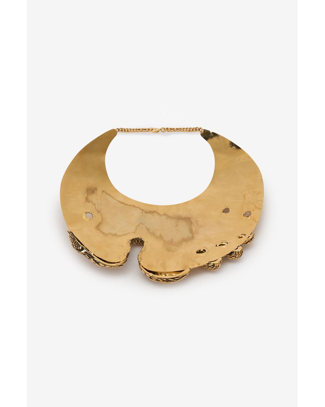 Roberto Cavalli Natural Antique Choker Necklace With Snake