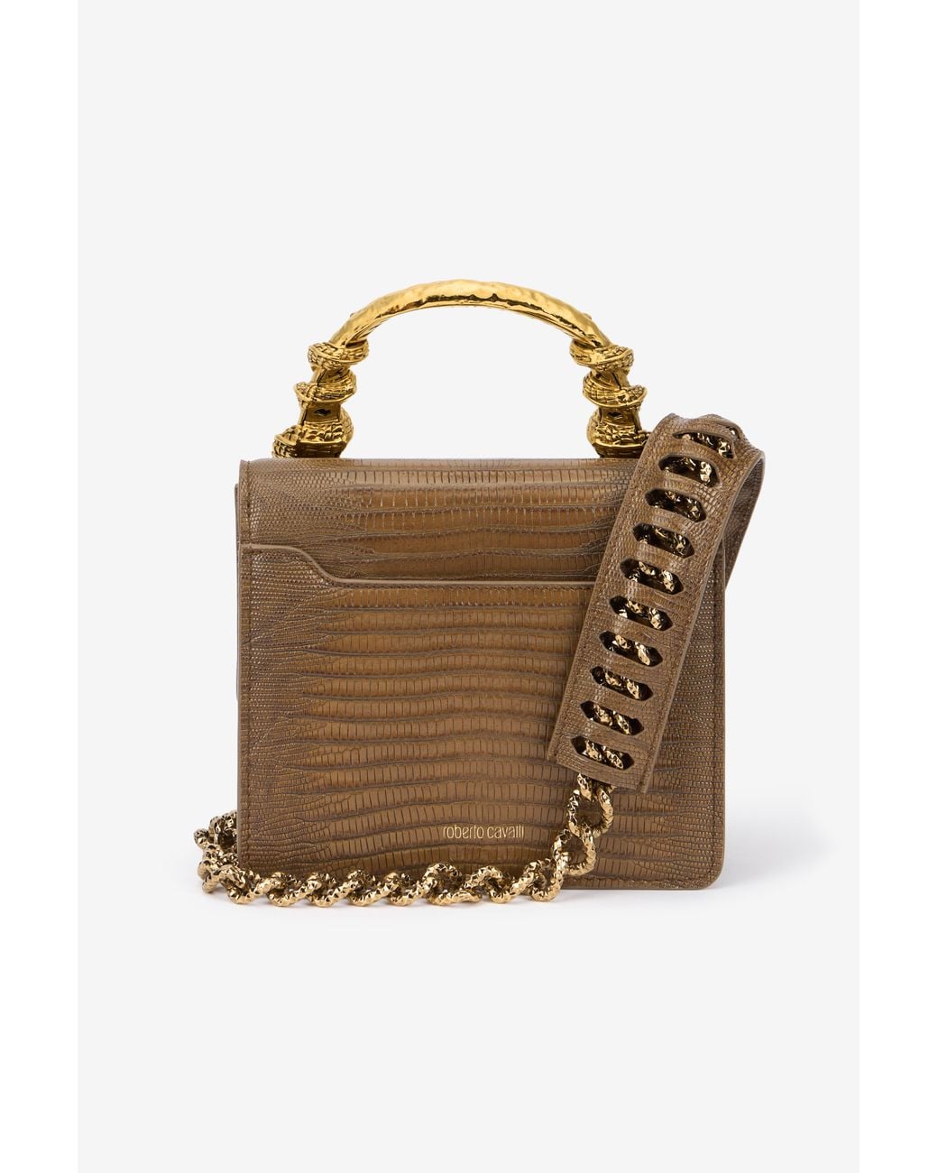 Roberto Cavalli Multicolor Serpentine Tasche