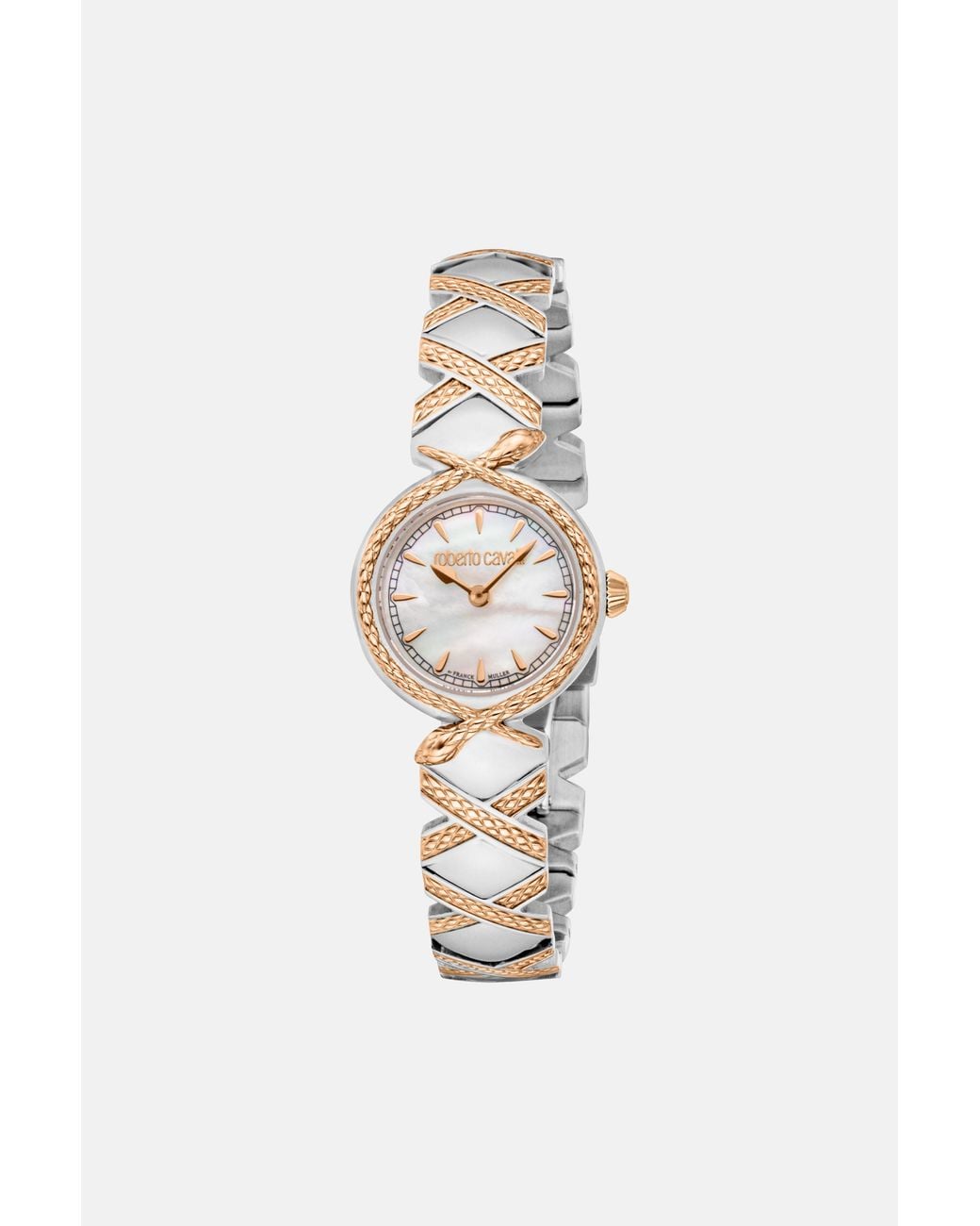 Roberto Cavalli White By Franck Muller Snake Core Watch