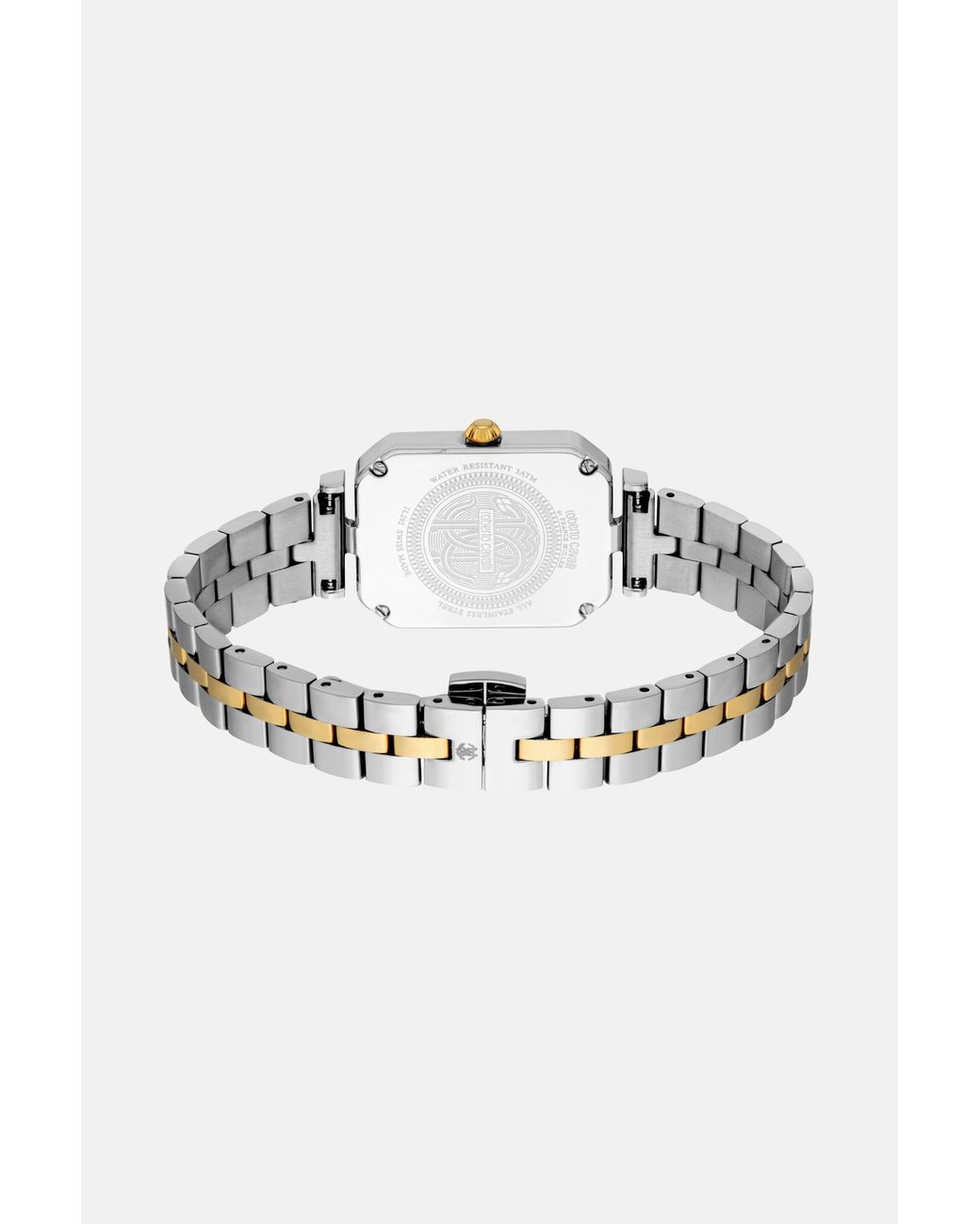 Roberto Cavalli White By Franck Muller Logo Watch