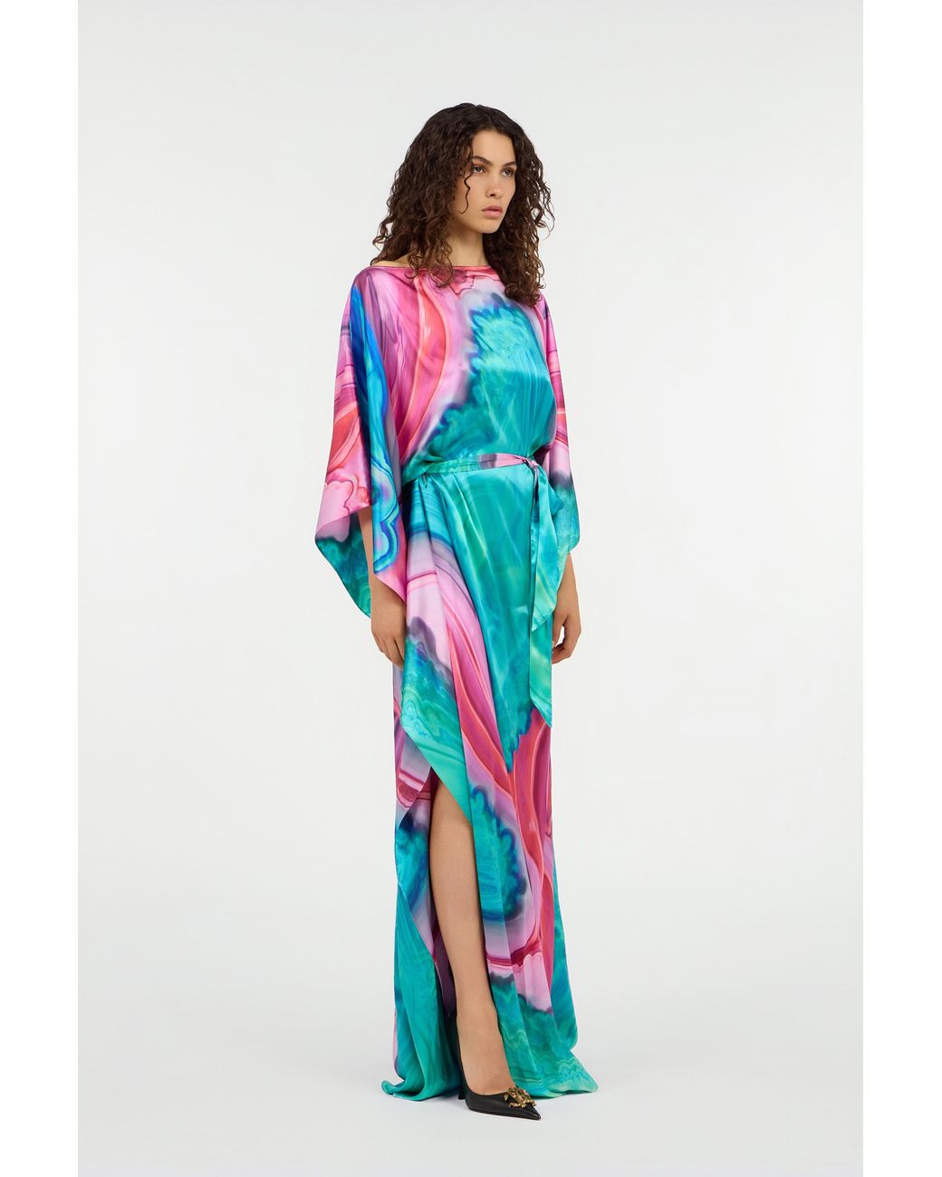 Roberto Cavalli Blue Long Dress