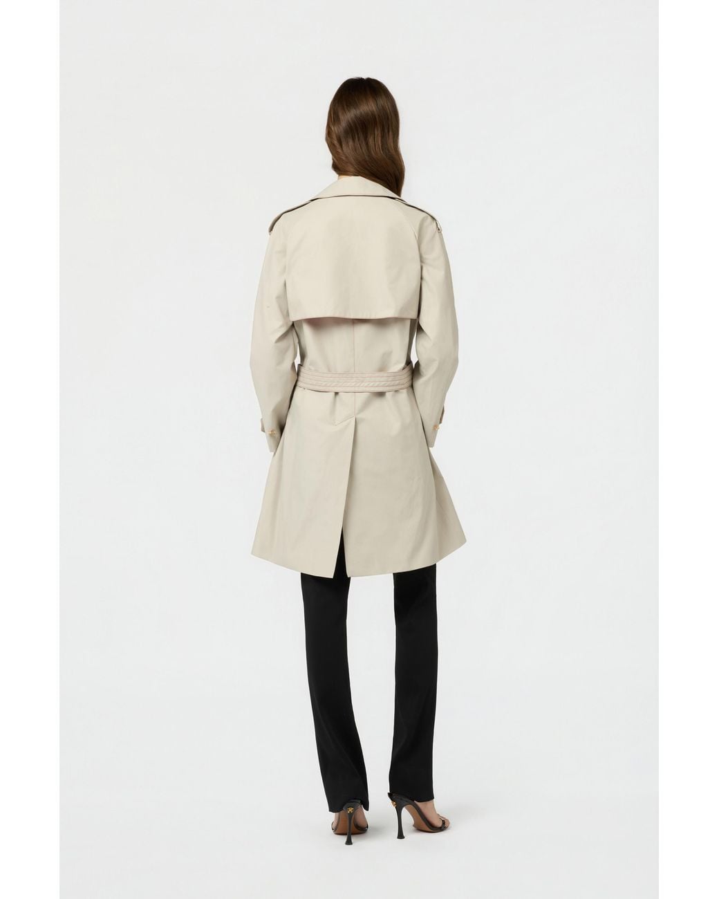 Roberto Cavalli Natural Trench Coat