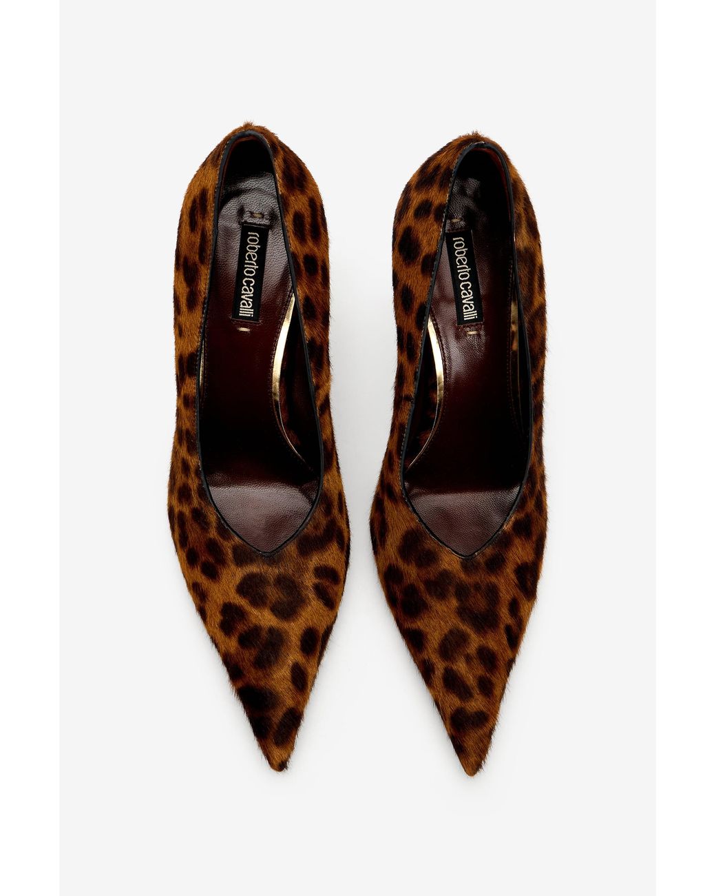 Roberto Cavalli Black Pumps Serpentine