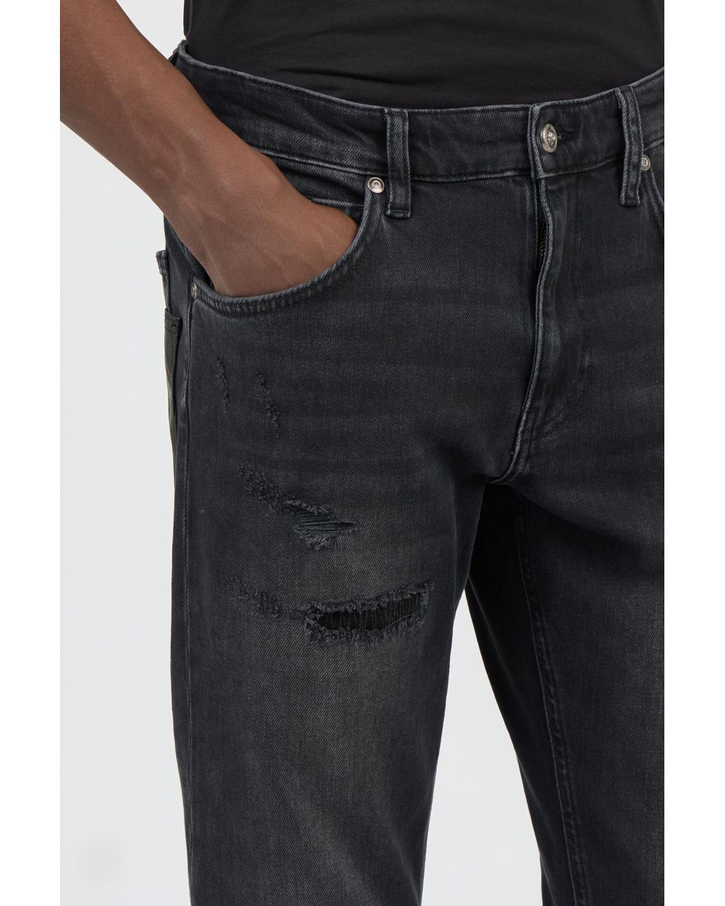Roberto Cavalli Black Denim Trousers for men