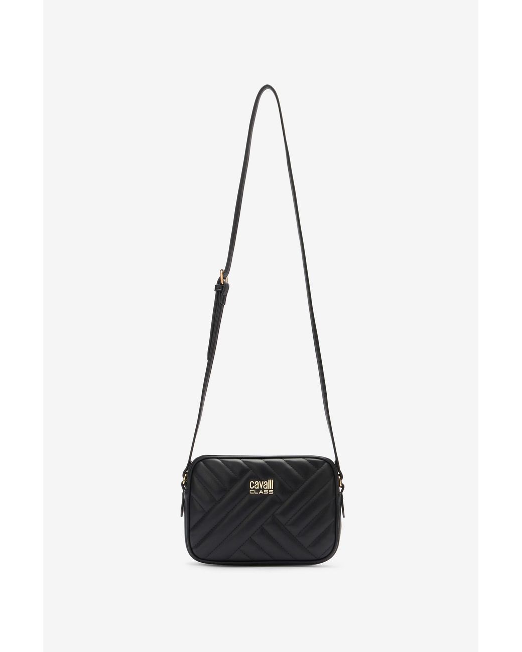 Roberto Cavalli White Bag With Cavalli Class Chain Shoulder Strap