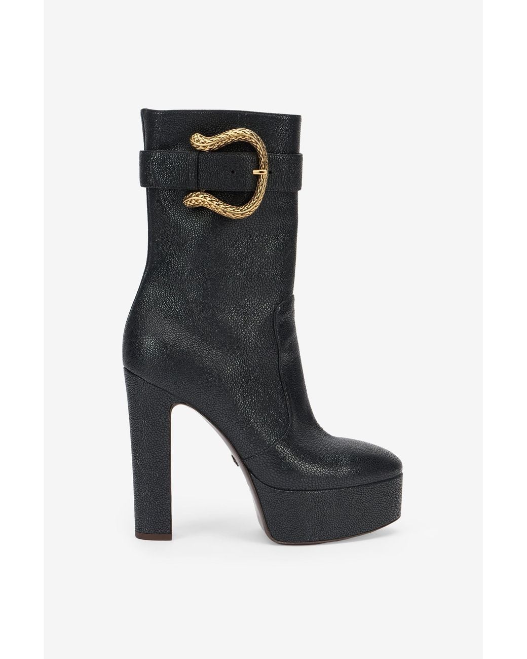 Roberto Cavalli Black Platform Boots