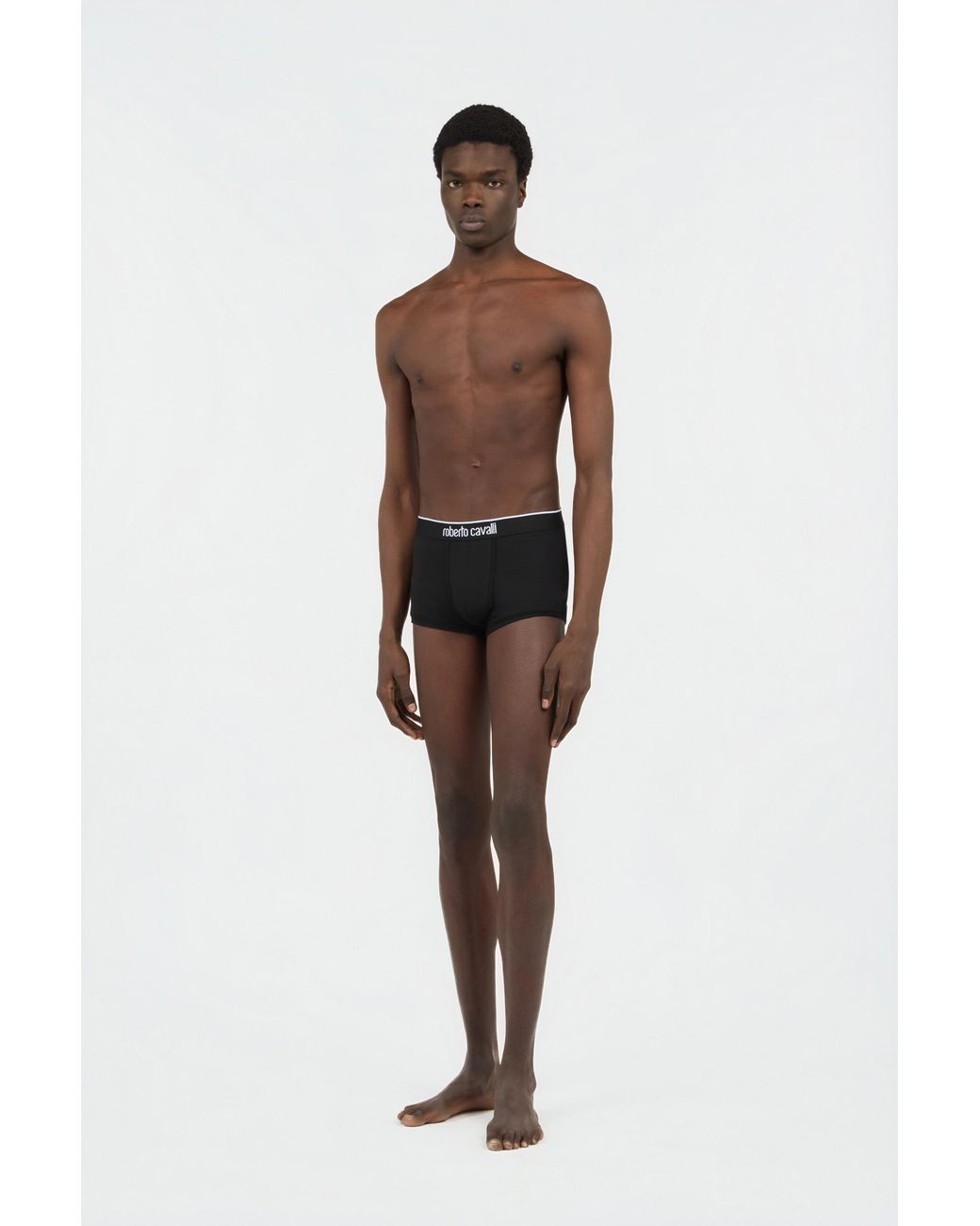 Roberto Cavalli Black Cotton Boxer Shorts Bi-Pack for men