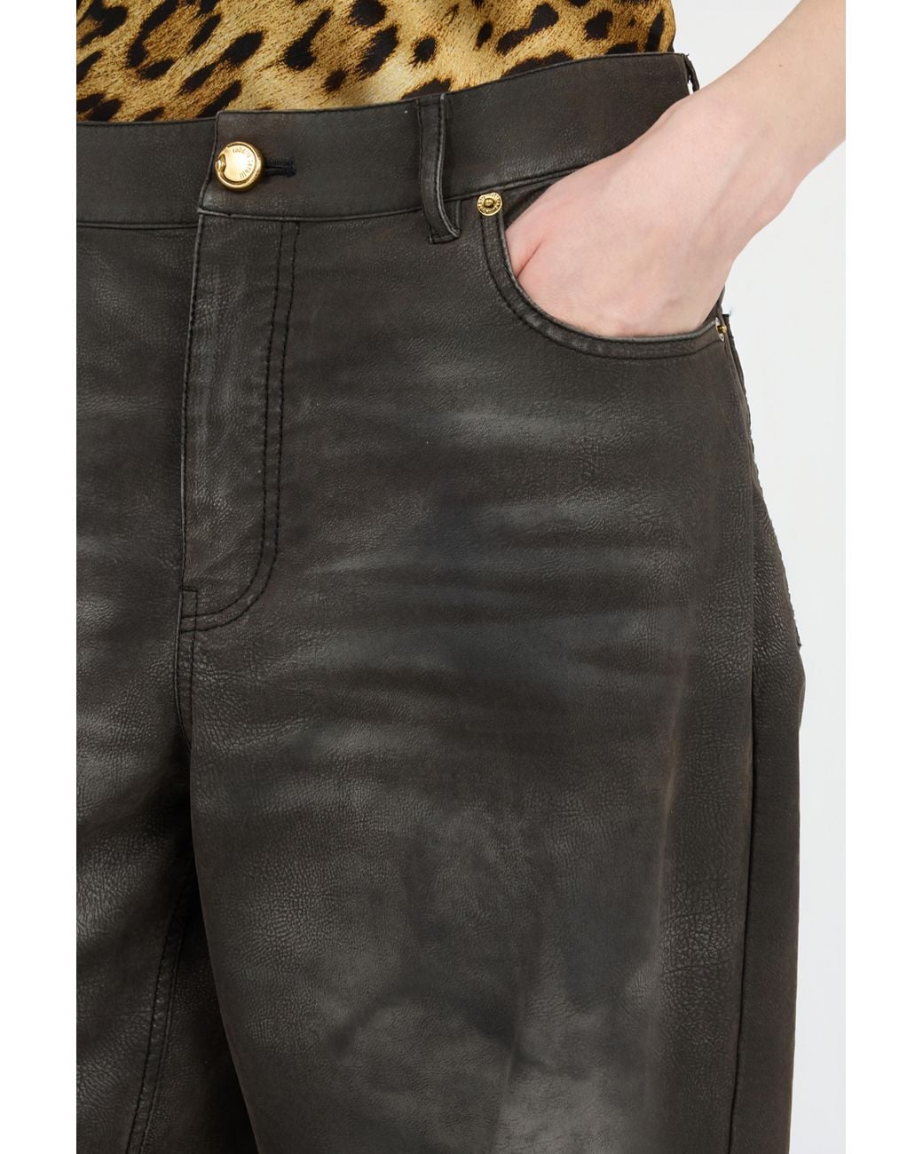 Roberto Cavalli Black Loose-Fit Jeans