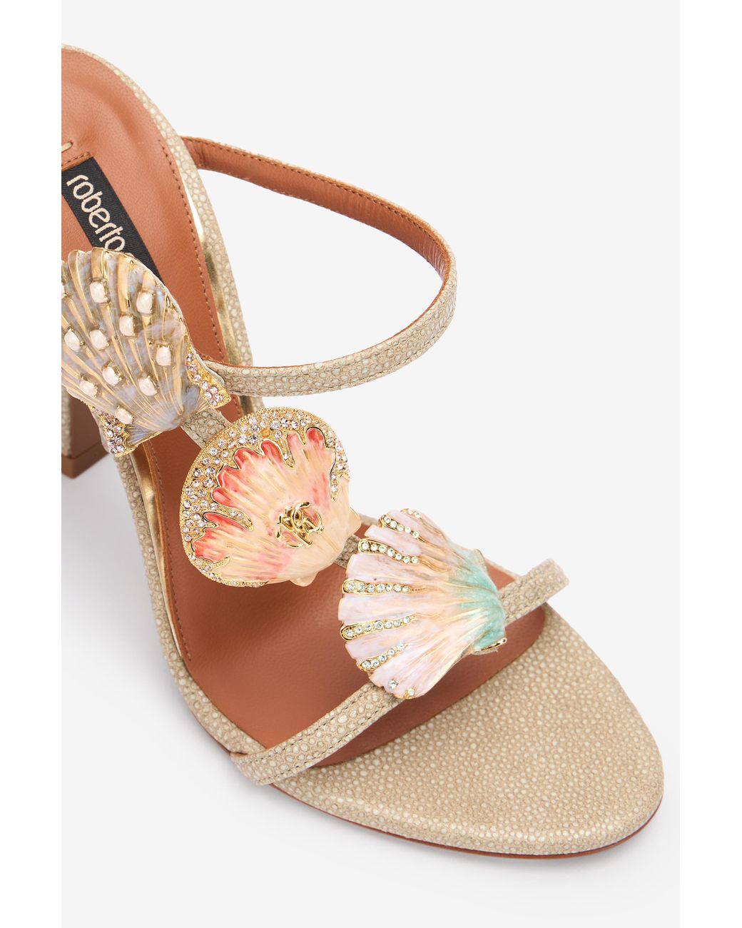 Sandales Plateforme à Lanières Roberto Cavalli - Talon Ultra Haut Turquoise - Taille US 9 - Neuf Sans Boîte