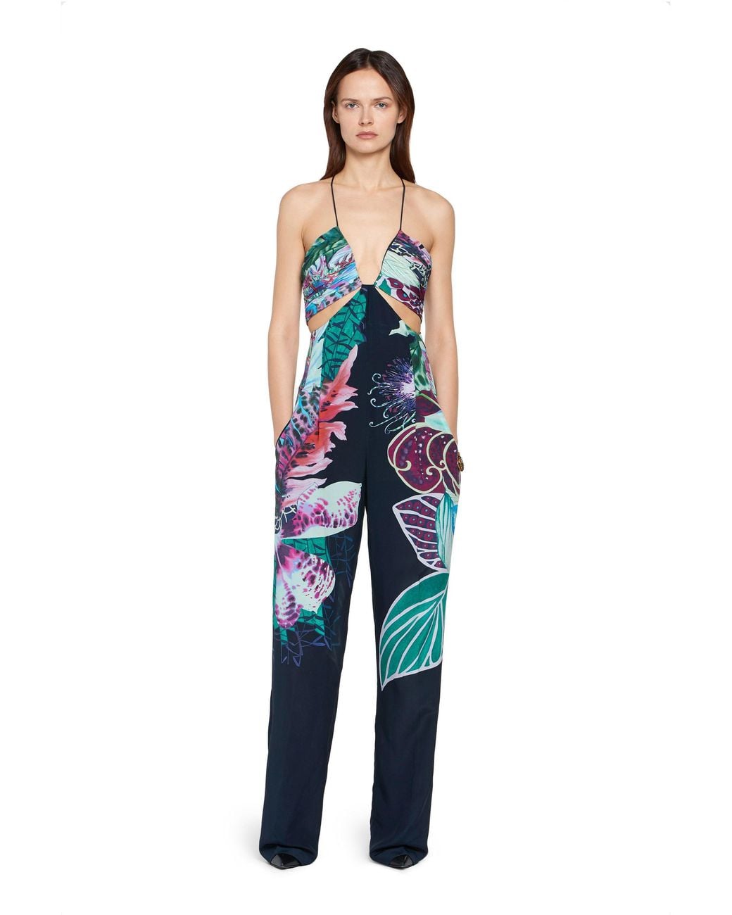 Roberto Cavalli Blue Jumpsuits