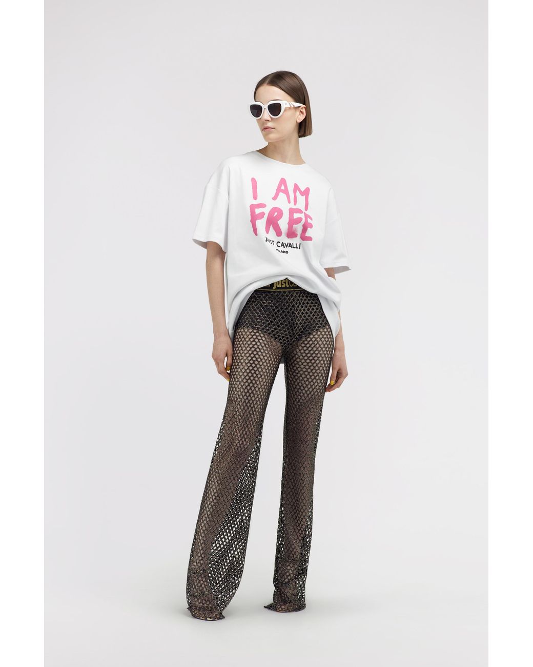 Roberto Cavalli White Just Cavalli T-Shirt