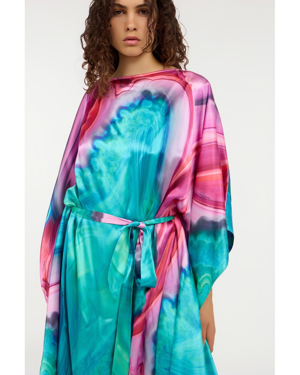 Roberto Cavalli Blue Long Dress