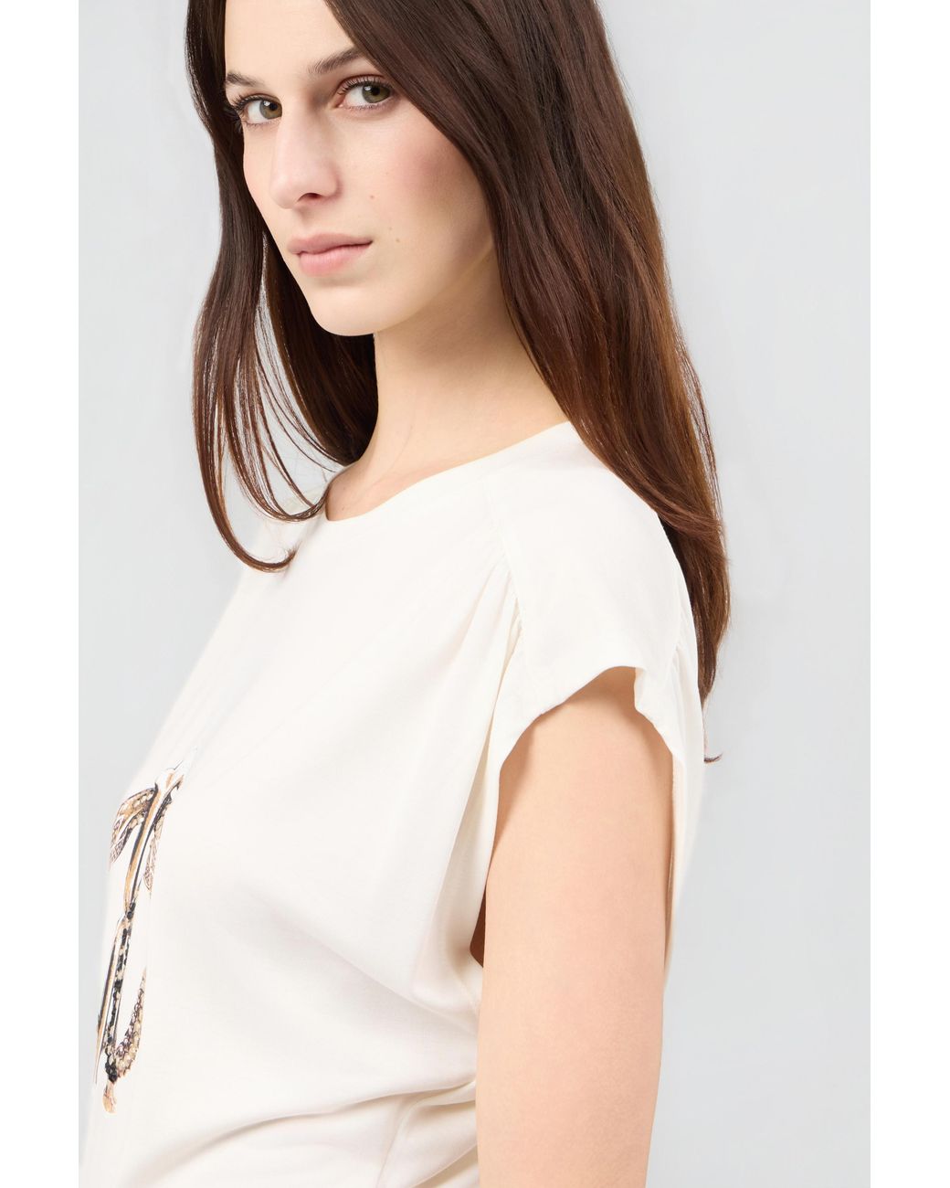 Roberto Cavalli White Ivory T-Shirt