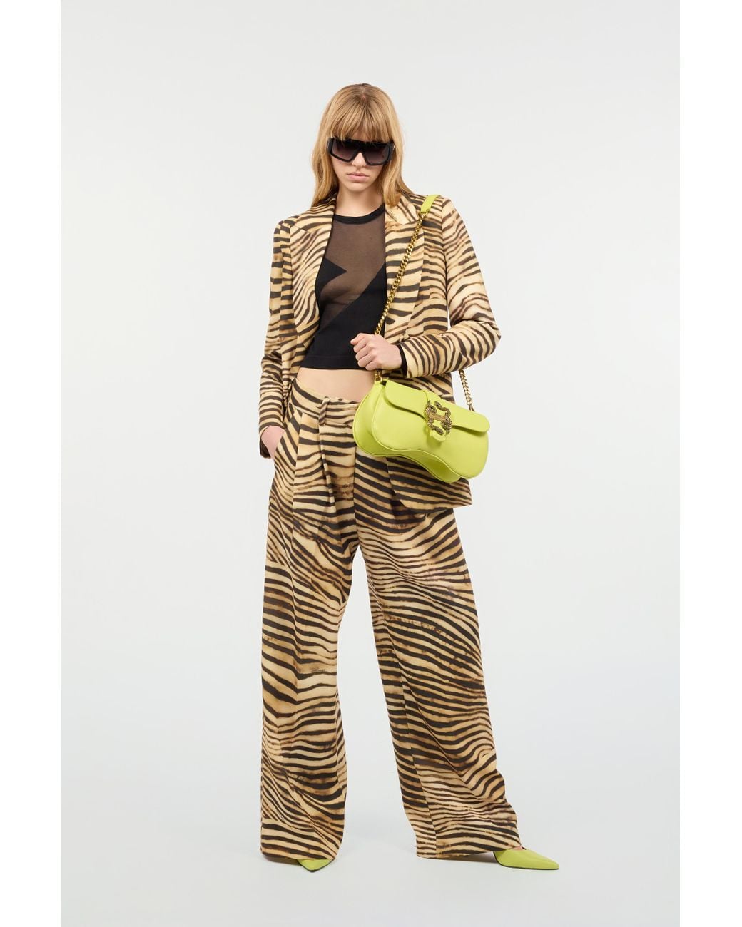 Roberto Cavalli Black See-Through Top