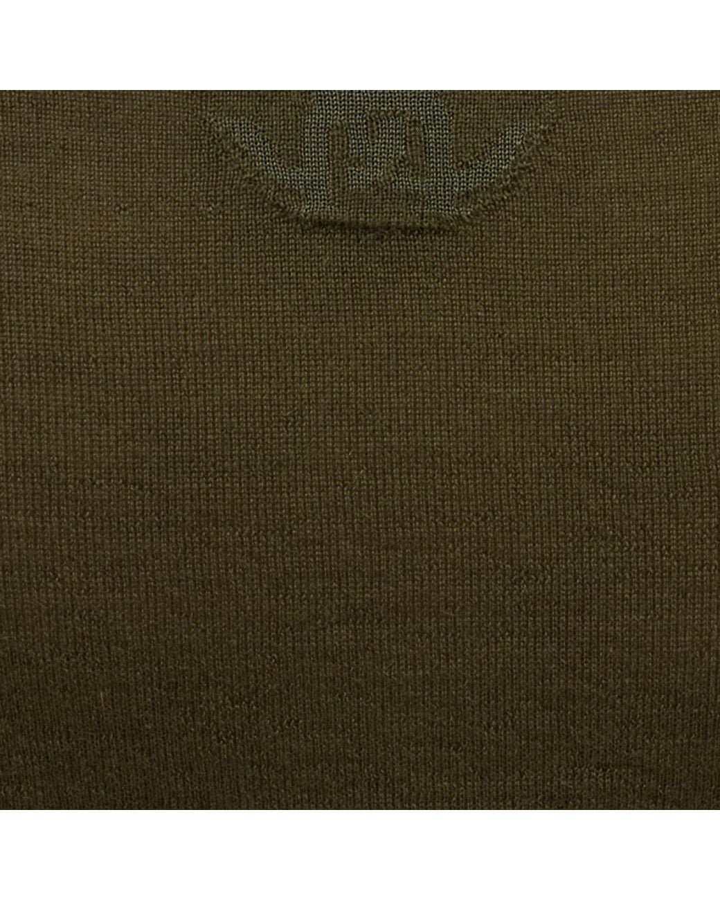 Roberto Cavalli Green Long Sleeve Knit Top