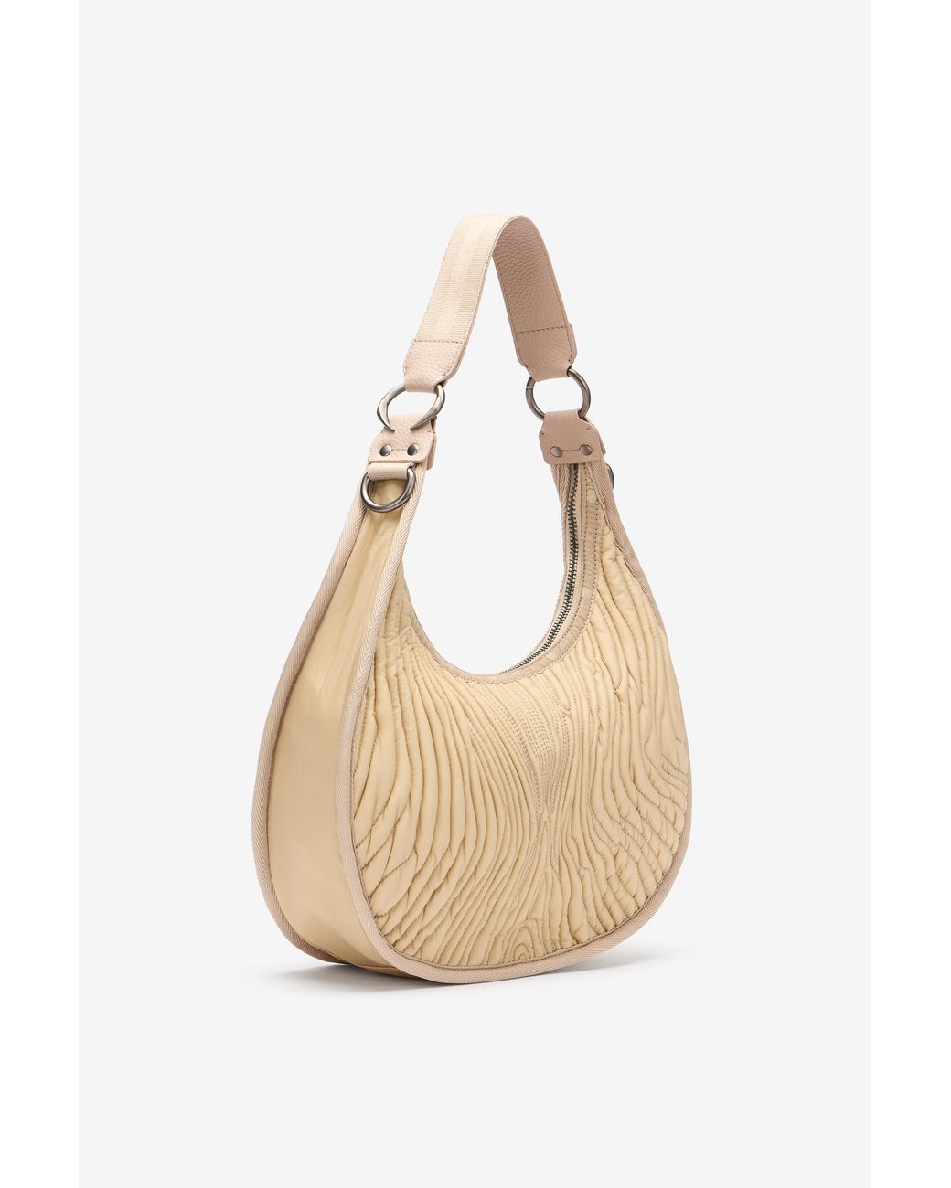 Roberto Cavalli White Medium Matelassé Bologna Bag