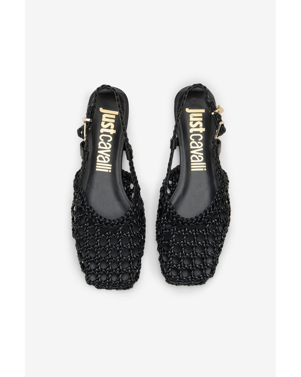 Roberto Cavalli Black Slingback