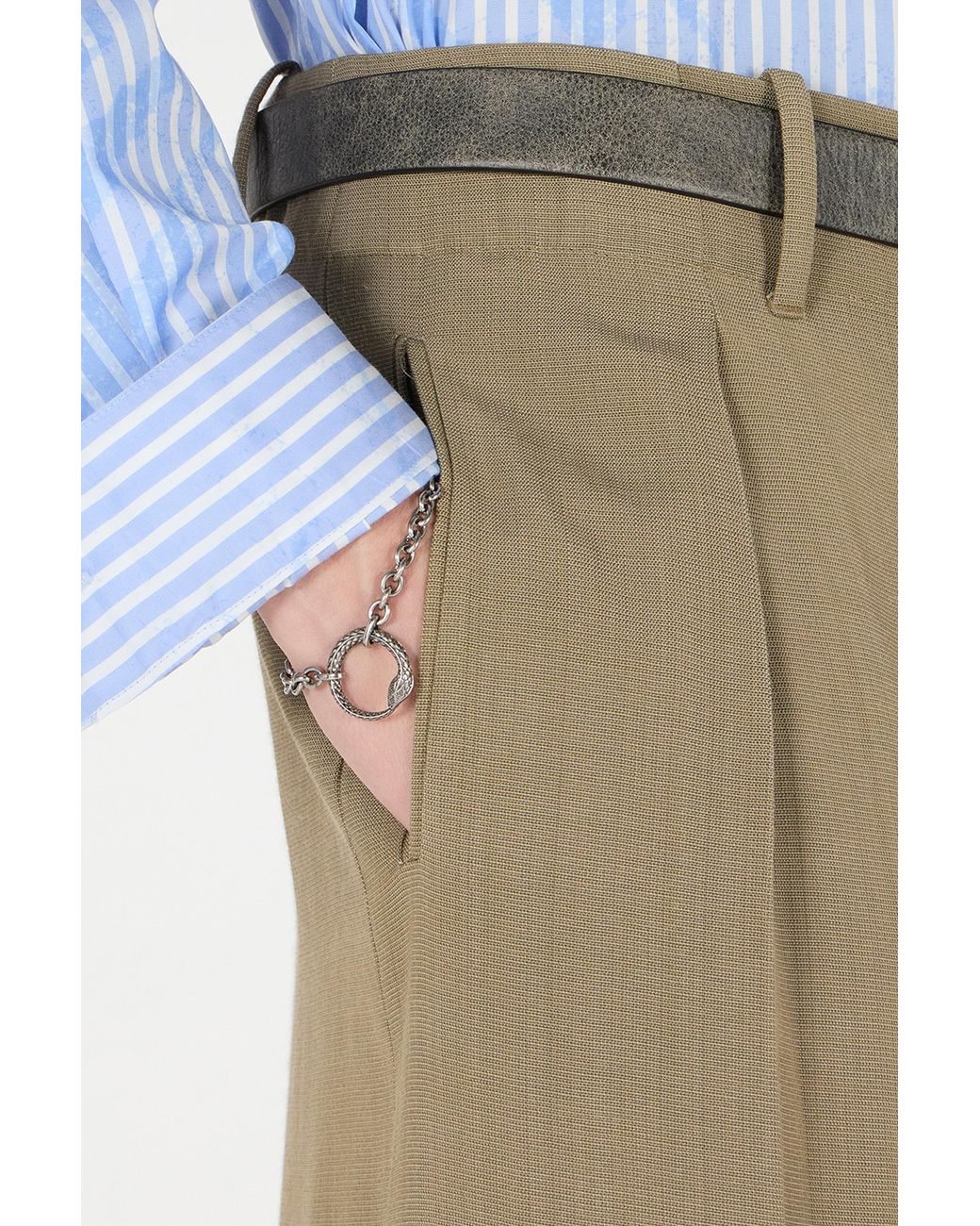 Roberto Cavalli Blue Bracelet With Snake Charm for men