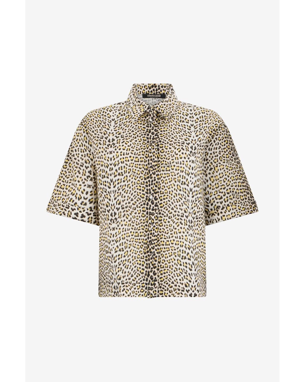 Roberto Cavalli Natural Baby Jaguar Print Shirt