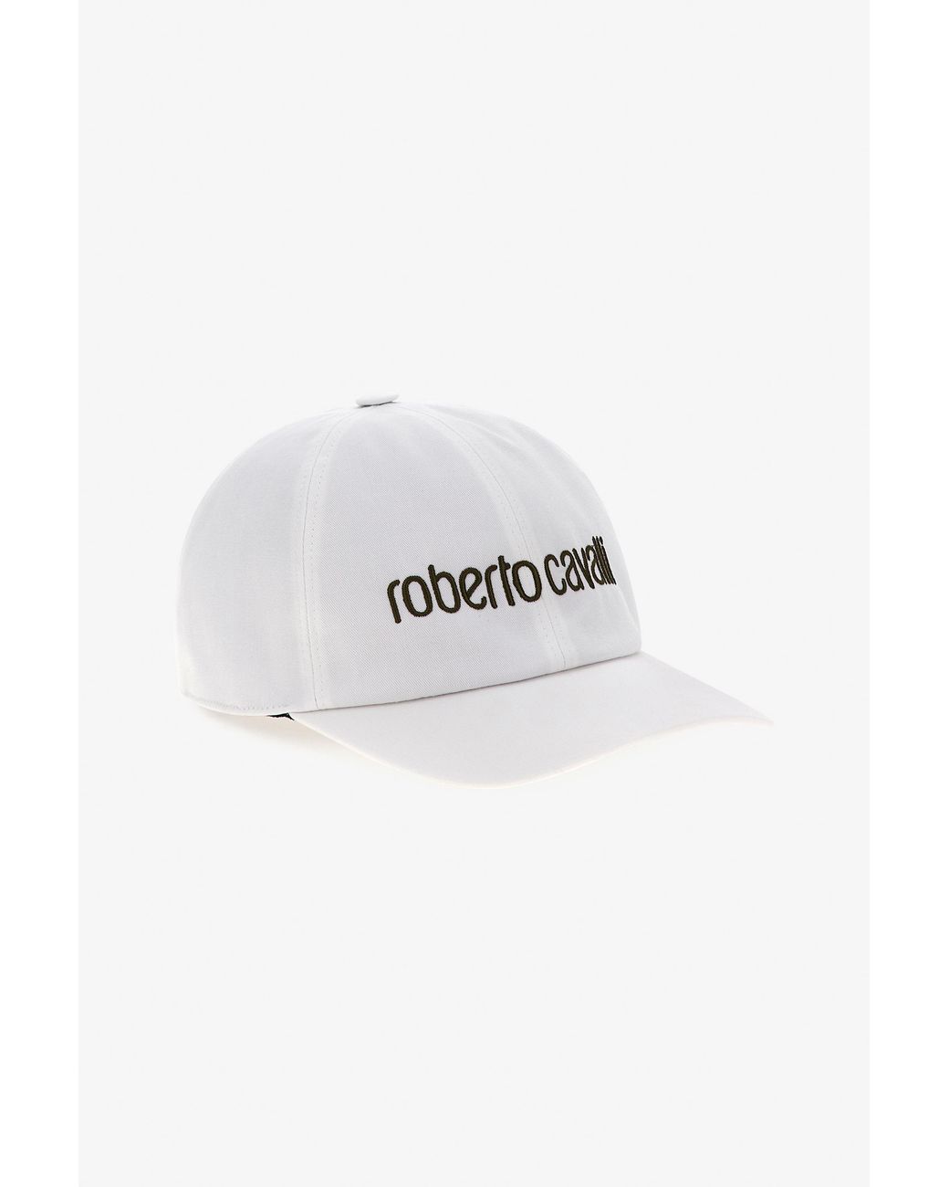 Roberto Cavalli White Cap With Logo