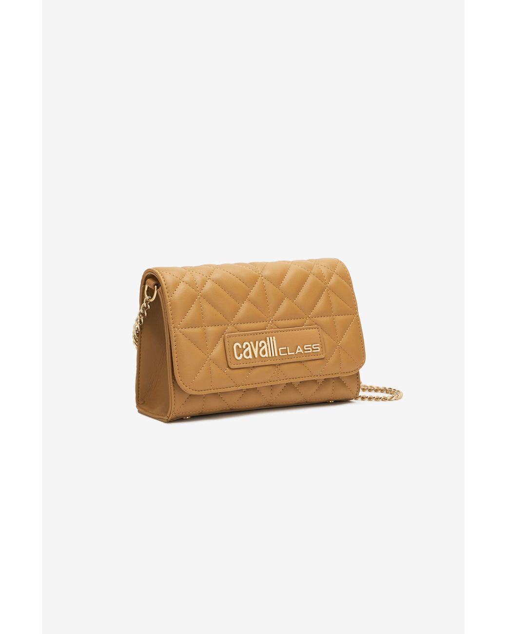 Roberto Cavalli Natural Bag With Cavalli Class Chain Shoulder Strap