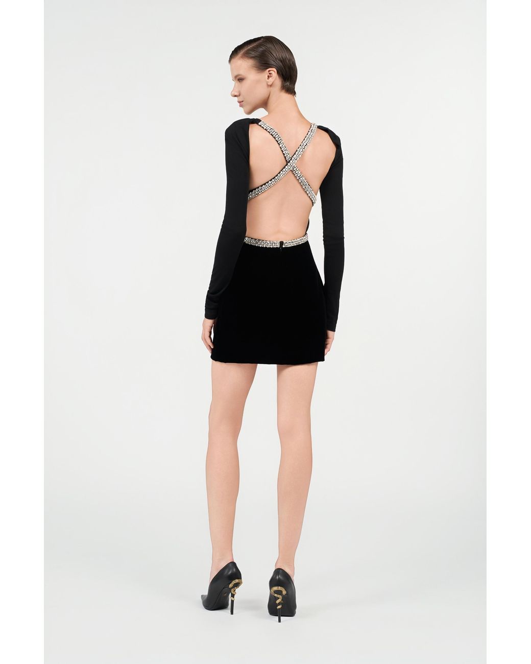 Robe Brodée Roberto Cavalli en coloris Black