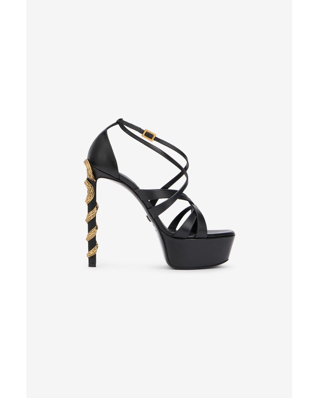 Roberto Cavalli Multicolor Serpentine Sandals