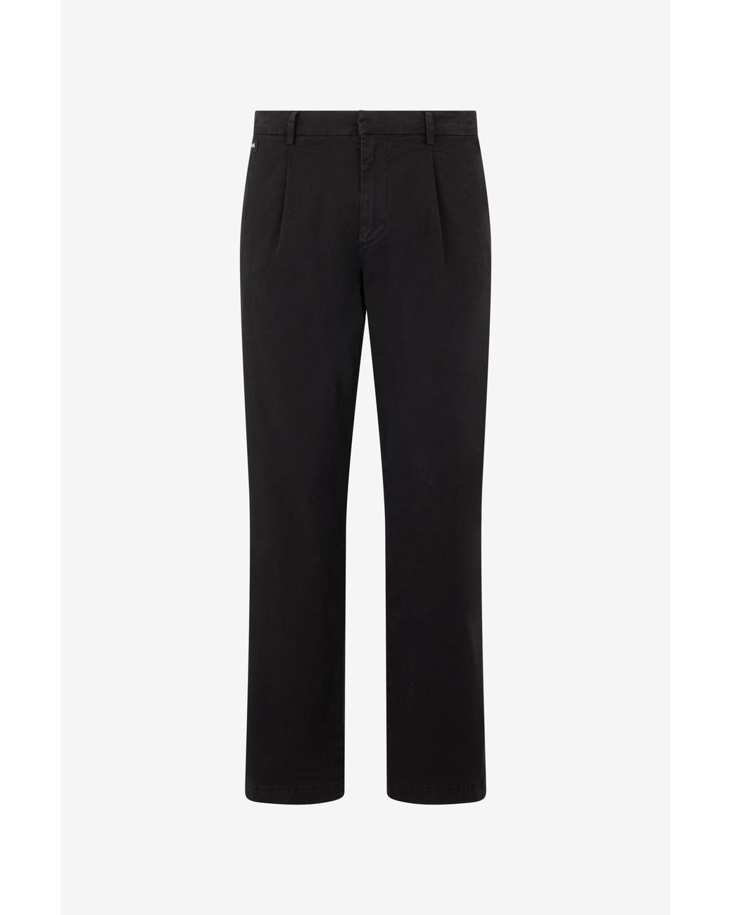 Roberto Cavalli Black Pleated Trousers for men