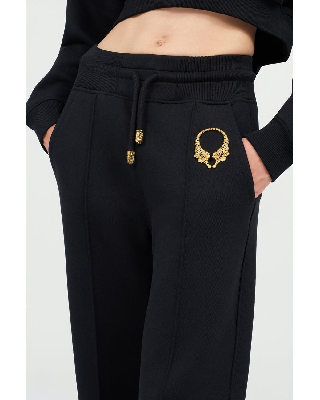 Roberto Cavalli Black Roar Trousers
