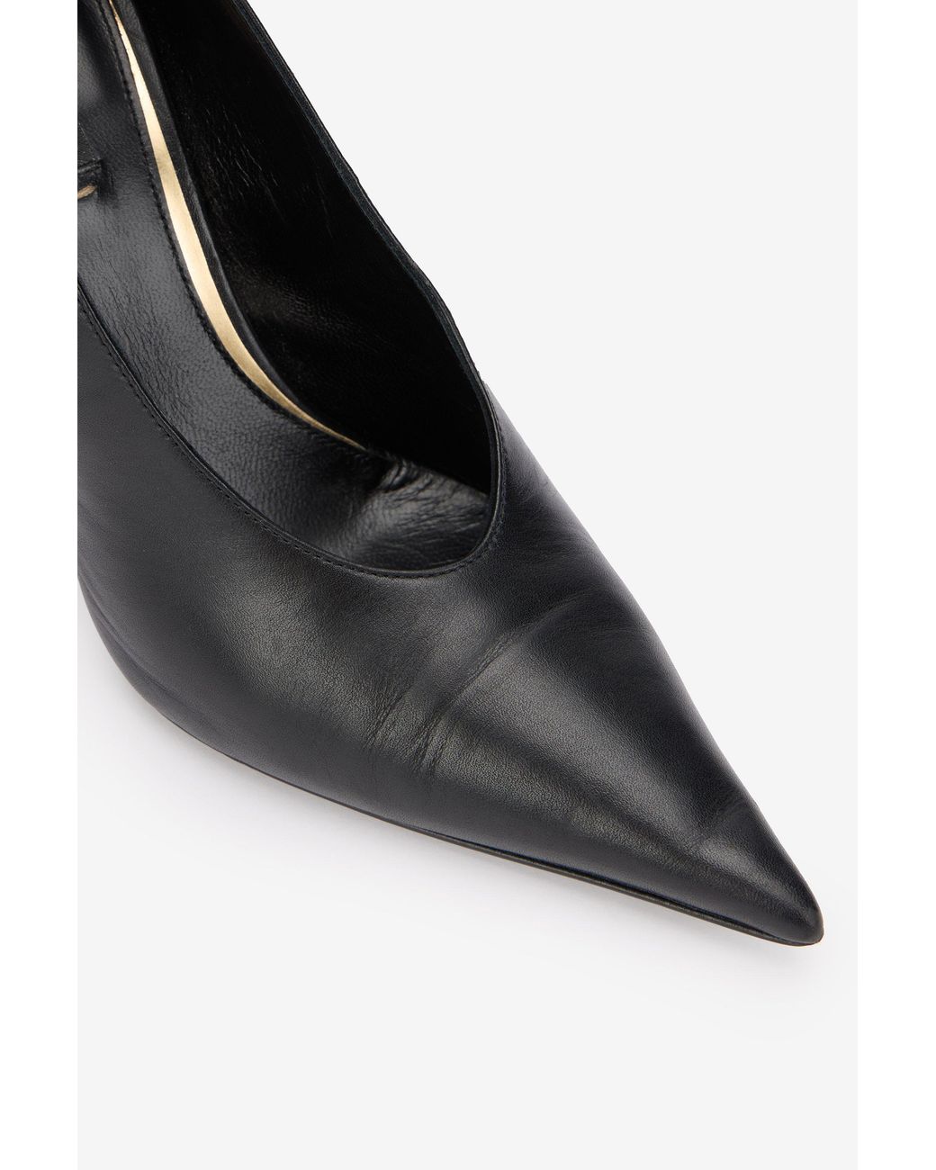 Roberto Cavalli Black Serpentine Leather Pump