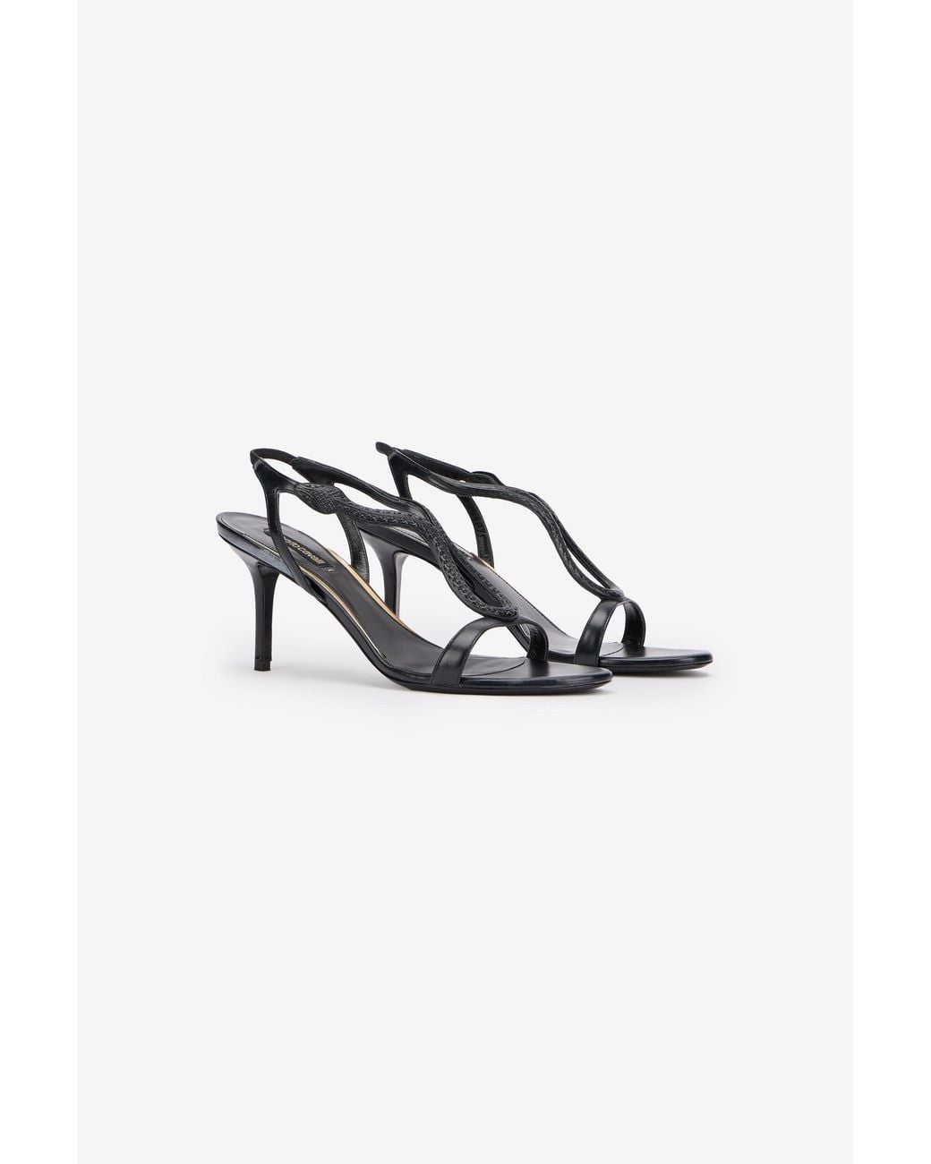 Roberto Cavalli Multicolor Leather Sandals