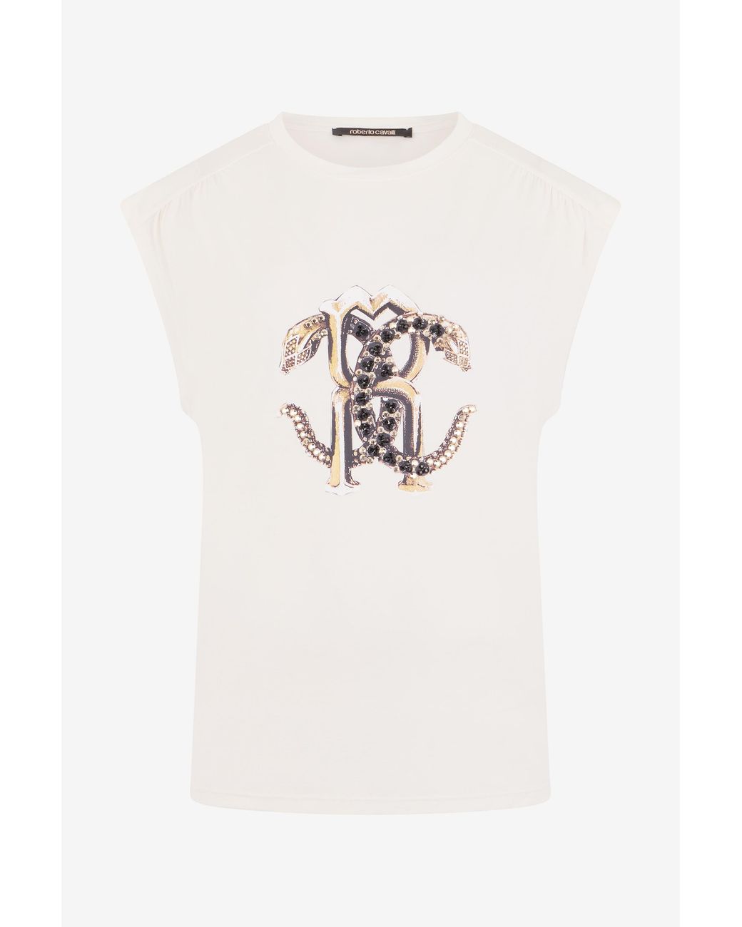 Roberto Cavalli White Ivory T-Shirt