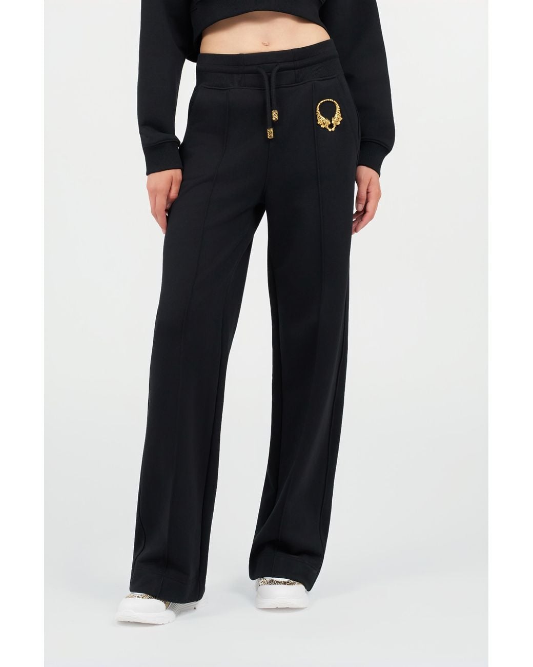 Roberto Cavalli Black Roar Trousers