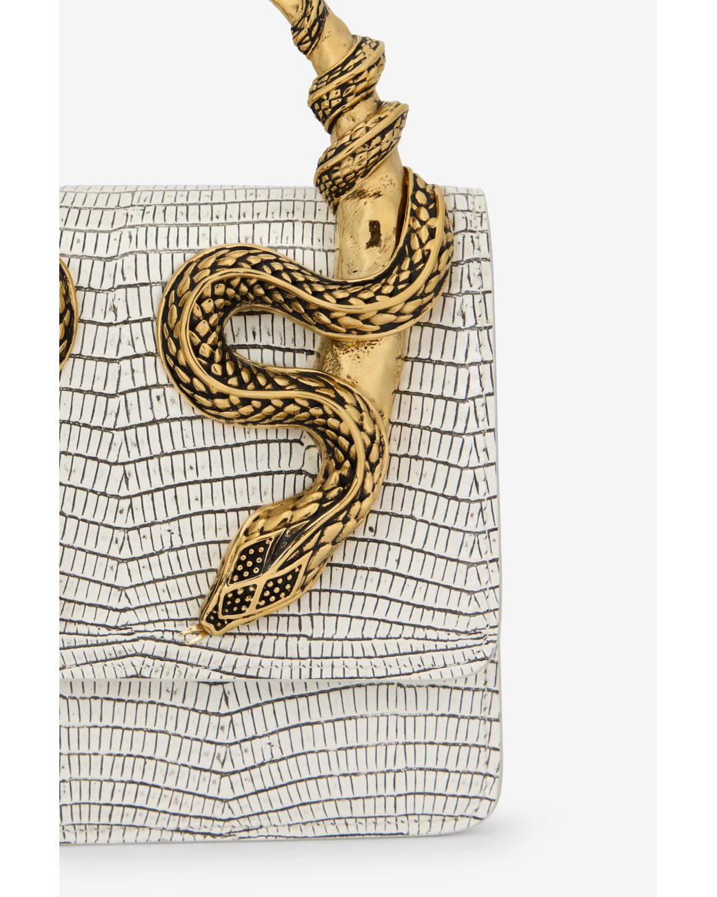 Borsa Serpentine di Roberto Cavalli in Metallic