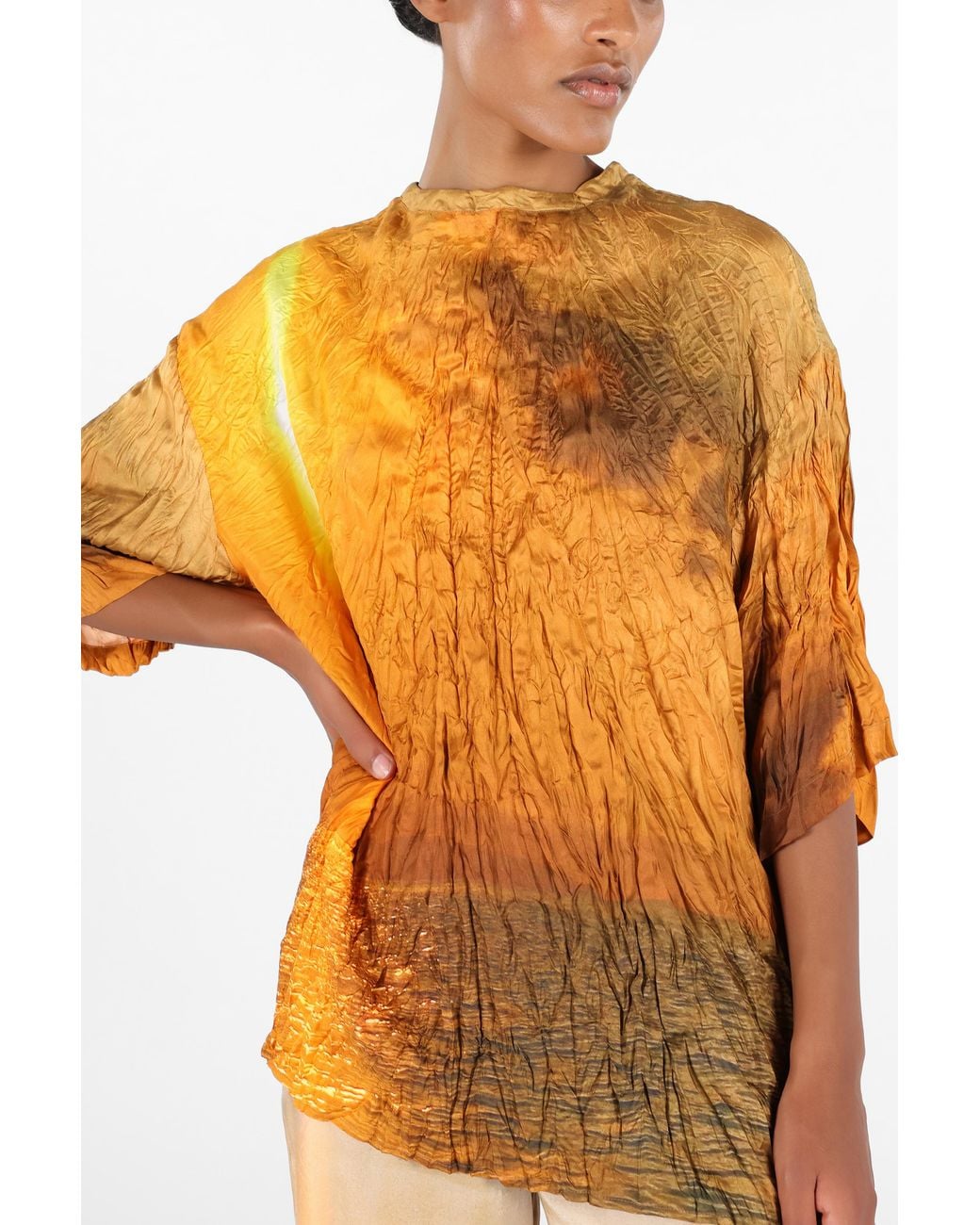 Roberto Cavalli Orange Sunset Print T-Shirt