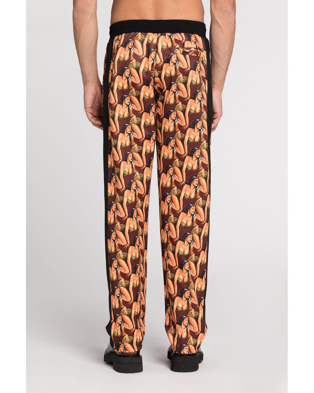 Roberto Cavalli White Graphic-Print Track Pants for men
