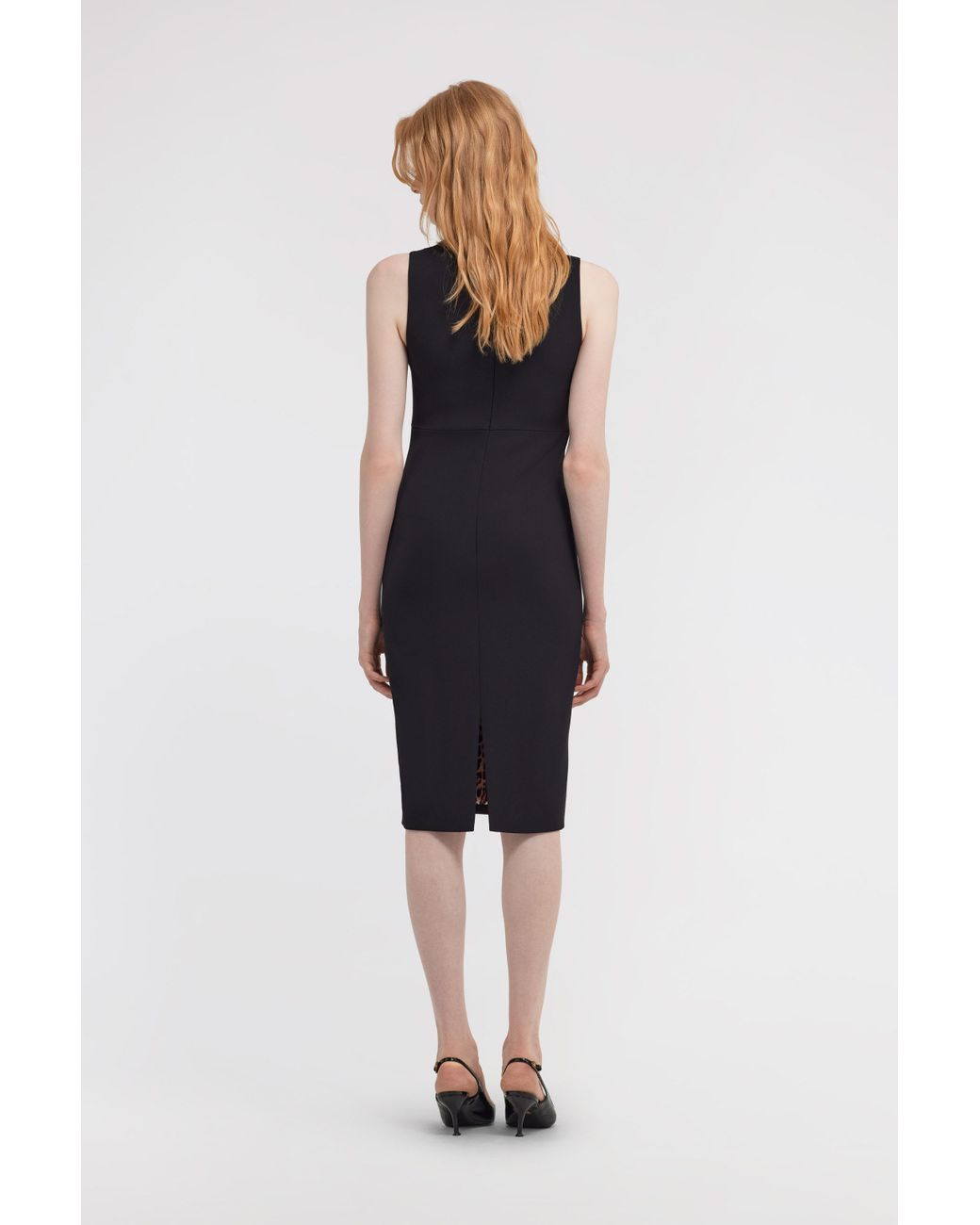 Roberto Cavalli Black Rc Logo Dress