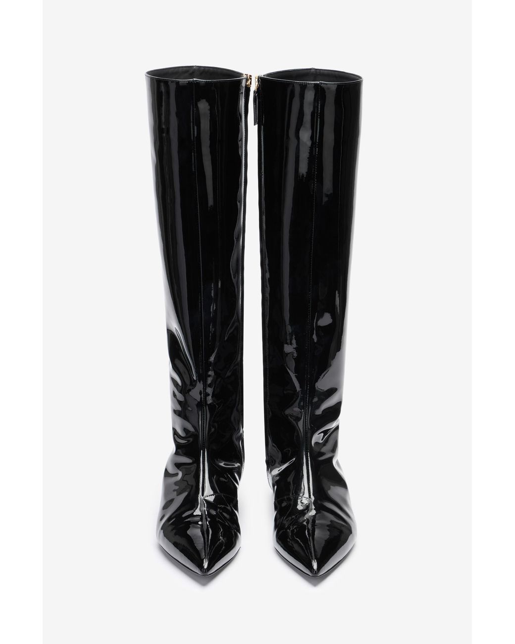 Roberto Cavalli Black Patent Leather Boots