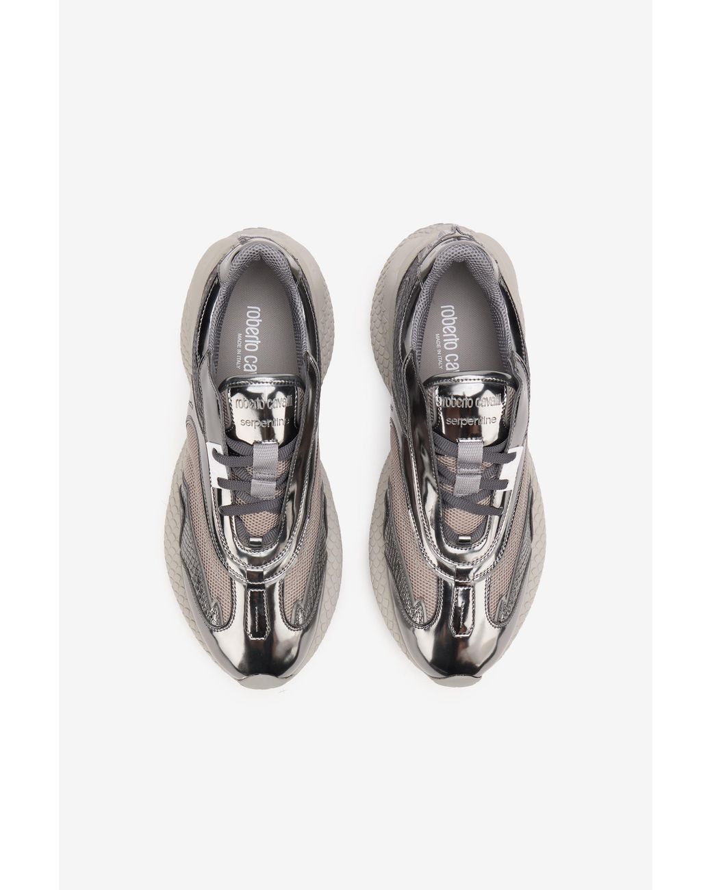 Roberto Cavalli Multicolor Leather Chunky Sneaker for men