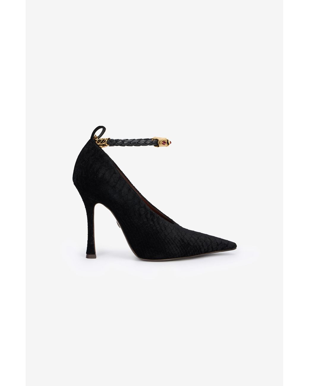Roberto Cavalli Black Pumps With Strap