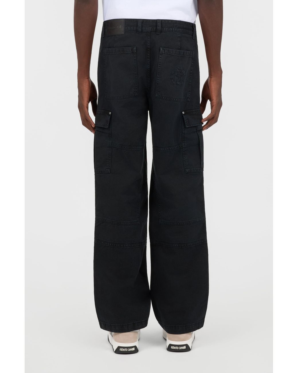 Roberto Cavalli White Cargo Trousers