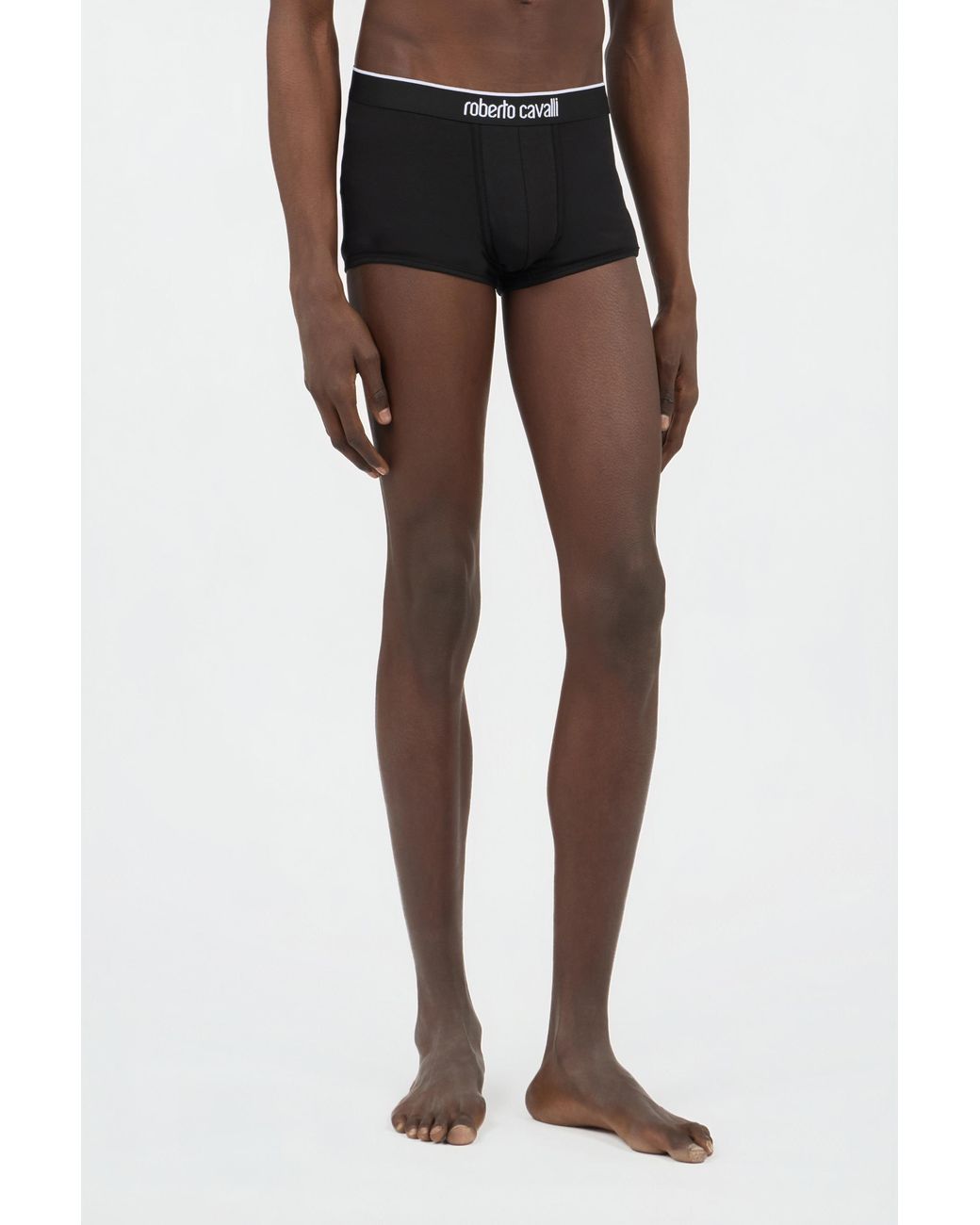 Roberto Cavalli Black Cotton Boxer Shorts Bi-Pack for men