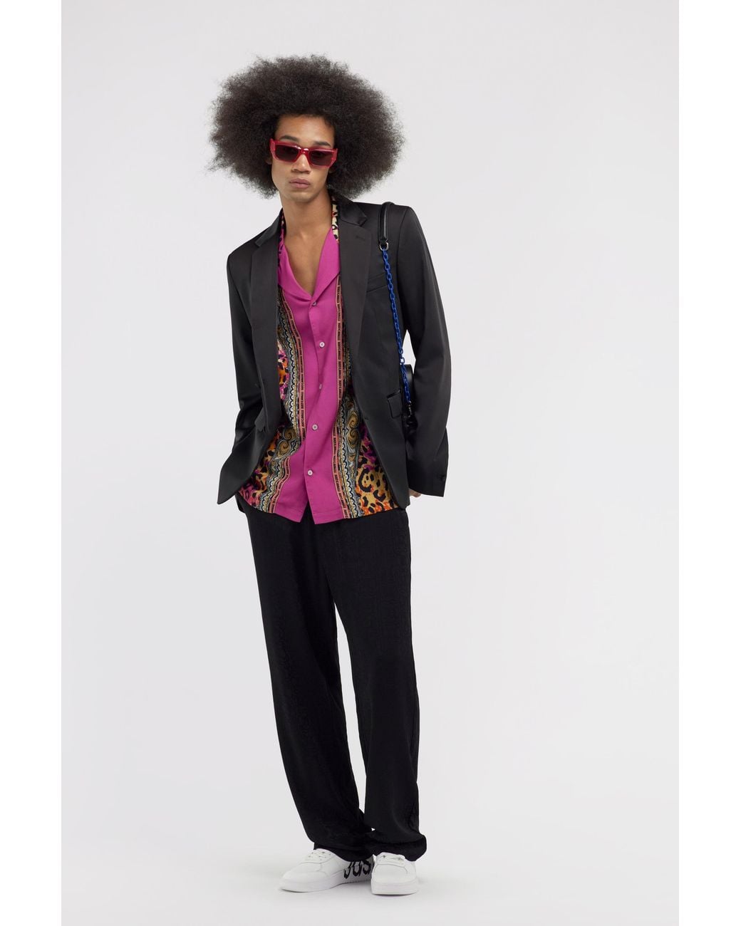 Roberto Cavalli Black Just Cavalli Blazer for men
