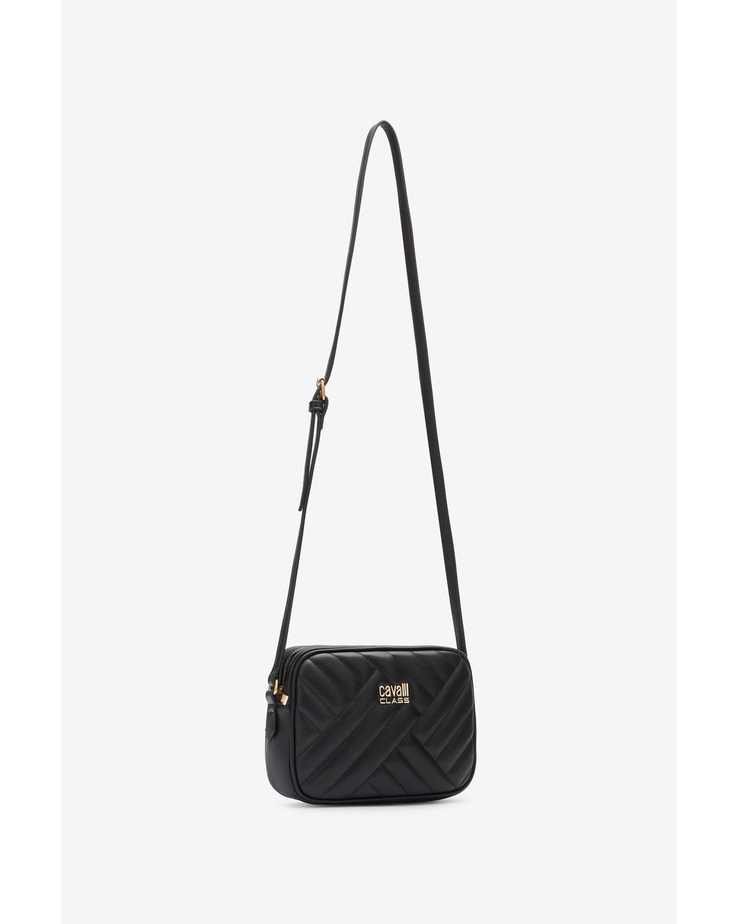 Roberto Cavalli White Bag With Cavalli Class Chain Shoulder Strap