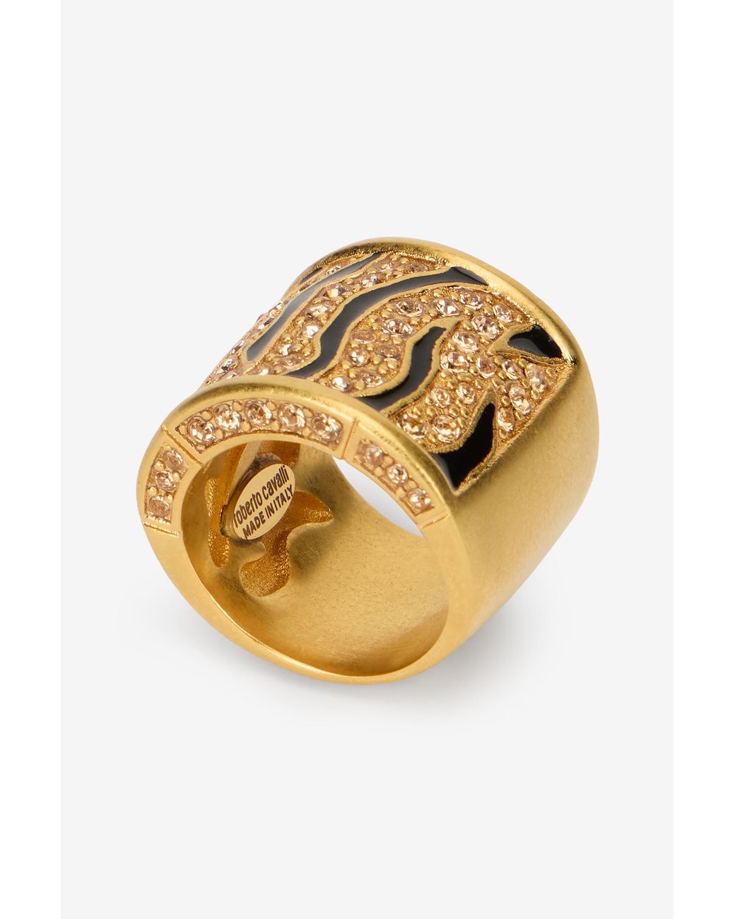 Bague Roar Dorée Roberto Cavalli en coloris Metallic