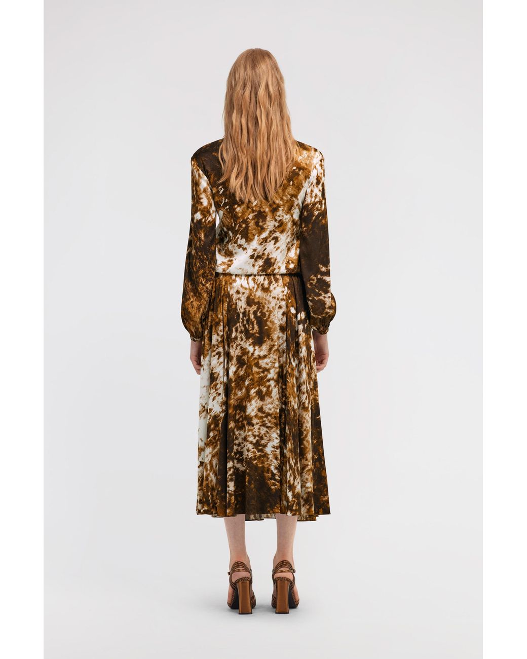 Roberto Cavalli White Appaloosa Print Shirt Dress